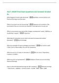 ACCT 20103 Final Exam questions and answers Graded&NewLine;A&plus;&NewLine;What happens if total assets decrease&quest; -Liabilities&comma; Common Stock&comma; and&NewLine;Retained Earnings must decrease&period;&NewLine;What is true about accrual accounting&quest; -Expenses are recorded in the&NewLine;period when they are in