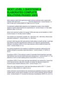 NICET LEVEL 1 QUESTIONS & ELABORATED COMPLETE SOLUTIONS PASSED 100&percnt;