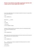 ITE 152 - Exam 2 Review Exam 2025 &lpar;Actual Exam&rpar; Questions with verified Answers &lpar;Latest Update 2025&rpar; UPDATE&excl;&excl;&NewLine;