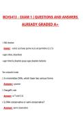 BCH5413 Exam 1 &lpar;Latest 2026&sol;2027 Update&rpar; Complete Questions and Guide Answers&comma; 100&percnt; Verified Graded A&plus;