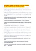 MICHIGAN MOSQUITO CONTROL 7F UPDATED FINAL EXAM QUESTIONS AND ANSWERS SURE