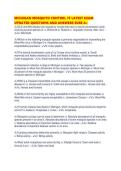 MICHIGAN MOSQUITO CONTROL 7F LATEST EXAM UPDATED QUESTIONS AND ANSWERS SURE A&period;pdf