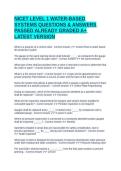 NICET LEVEL 1 WATER-BASED SYSTEMS QUESTIONS & ANSWERS PASSED ALREADY GRADED A&plus; LATEST VERSION