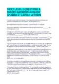 NICET LEVEL 2 QUESTIONS & PASSED ANSWERS ALREADY GRADED A&plus; LATEST VERSION