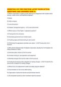 ESSENTIALS OF FIRE FIGHTING LATEST EXAM ACTUAL QUESTIONS AND ANSWERS SURE A&period;pdf