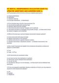 NC DENTAL JURISPRUDENCE EVALUATION EXAM ALL UPDATED QUESTIONS AND ANSWERS SURE