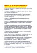 PROPHECY RN PHARMACOLOGY A FINAL EXAM ACTUAL QUESTIONS AND ANSWERS SURE A&period;pdf