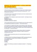 PROPHECY RN PHARMACOLOGY A ACTUAL QUESTIONS AND ANSWERS SURE A&period;pdf