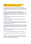 PROPHECY RN PHARMACOLOGY A LATEST CORE EXAMS QUESTIONS AND ANSWERS SURE A&period;pdf
