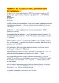 PROPHECY RN PHARMACOLOGY A QUESTIONS AND ANSWERS SURE A&period;pdf