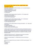 PTP EVALUATION EXAM ACTUAL QUESTIONS AND ANSWERS SURE A&period;pdf