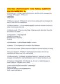 C464 WGU COMPREHENSIVE EXAM ACTUAL QUESTIONS AND ANSWERS SURE A&period;pdf