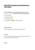NAFI CFEI Test Questions and Verified Answers&vert; Latest Update 2026&sol;27