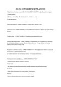ACC 222 EXAM 1 QUESTIONS AND ANSWERS