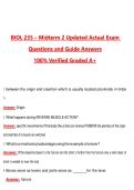 BIOL 235 Midterm 2 &lpar;Latest 2026&sol;2027 Update&rpar; Complete Questions and Guide Answers&comma; 100&percnt; Verified Graded A&plus;
