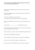 ATT Comp Test &lpar;FC&rpar; Exam &vert;&vert; 2026 &lpar;Actual Exam&rpar; Questions with verified Answers &lpar;Latest Update 2026&rpar; UPDATE&excl;&excl;&NewLine;