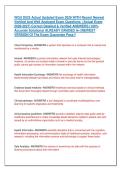 WGU D033 Actual Updated Exam 2026 WITH Recent Newest &NewLine;Verified And Well Analyzed Exam Questions  &lpar;Actual Exam &NewLine;2026-2027&rpar; Correct Detailed & Verified ANSWERS &lpar;100&percnt; &NewLine;Accurate Solutions&rpar; ALREADY GRADED A&plus;&vert;&vert;NEWEST &NewLine;VERSION Of The Exam Guarantee Pass&excl;&excl; 