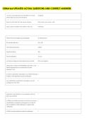CRMA test UPDATED ACTUAL QUESTIONS AND CORRECT ANSWERS 