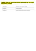 CRMA Recertification Study Guide Overview UPDATED ACTUAL QUESTIONS &NewLine;AND CORRECT ANSWERS 