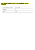 Crma Recert UPDATED ACTUAL QUESTIONS AND CORRECT &NewLine;ANSWERS 