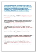 Shopify Foundations Prep Test Updated Exam 2026 WITH &NewLine;Recent Newest Verified And Well Analyzed Exam Questions  &NewLine;&lpar;Actual Exam 2026-2027&rpar; Correct Detailed & Verified &NewLine;ANSWERS &lpar;100&percnt; Accurate Solutions&rpar; ALREADY GRADED &NewLine;A&plus;&vert;&vert;NEWEST VERSION Of The Exam Guara