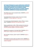 SC Property Management License Updated Exam 2026 WITH &NewLine;Recent Newest Verified And Well Analyzed Exam Questions  &NewLine;&lpar;Actual Exam 2026-2027&rpar; Correct Detailed & Verified &NewLine;ANSWERS &lpar;100&percnt; Accurate Solutions&rpar; ALREADY GRADED &NewLine;A&plus;&vert;&vert;NEWEST VERSION Of The Exam Guar