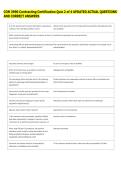 CON 3990 Contracting Certification Quiz 2 of 4 UPDATED ACTUAL QUESTIONS &NewLine;AND CORRECT ANSWERS 