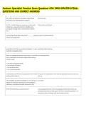 Contract Specialist Practice Exam Questions CON 3990 UPDATED ACTUAL &NewLine;QUESTIONS AND CORRECT ANSWERS 