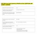 CON 3990 Exam Study Questions UPDATED ACTUAL QUESTIONS AND &NewLine;CORRECT ANSWERS 