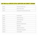 CON 3990 Exam UPDATED ACTUAL QUESTIONS AND CORRECT ANSWERS 