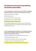 ATI testing level 2 Proctored exam Questions and Answers&vert; Latest Update 2026&sol;27