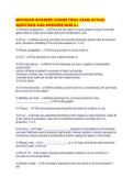 MICHIGAN BUILDERS LICENSE FINAL EXAM ACTUAL QUESTIONS AND ANSWERS SURE A&period;pdf
