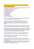 CIPP&sol;E IAPP UPDATED EXAMS TEST PAPER QUESTIONS&NewLine;AND ANSWERS SURE A&plus;