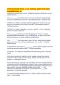 WVU BCOR 370 FINAL EXAM ACTUAL QUESTIONS AND ANSWERS SURE A&period;pd