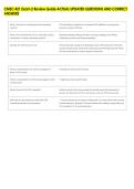 CMSC 421 Exam 2 Review Guide ACTUAL UPDATED QUESTIONS AND CORRECT &NewLine;ANSWERS 