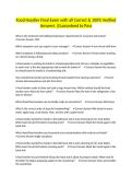 Food Handler Final Exam with all Correct & 100&percnt; Verified Answers &vert;Guaranteed to Pass