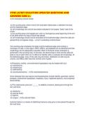 VTNE LATEST EVALUTION UPDATED QUESTIONS AND ANSWERS SURE A&period;pdf