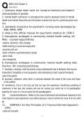 NSG-322 Exam 1&colon; Behavioral Health Nursing &ndash; Practice Exam and Study Guide