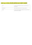 CMSC Exam 3 ACTUAL UPDATED QUESTIONS AND CORRECT ANSWERS 