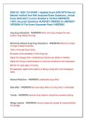 NSG124 &sol; NSG 124 EXAM 1 Updated Exam 2026 WITH Recent &NewLine;Newest Verified And Well Analyzed Exam Questions  &lpar;Actual &NewLine;Exam 2026-2027&rpar; Correct Detailed & Verified ANSWERS &NewLine;&lpar;100&percnt; Accurate Solutions&rpar; ALREADY GRADED A&plus;&vert;&vert;NEWEST &NewLine;VERSION Of The Exam Guarantee P