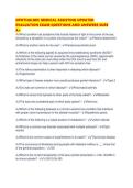 OPHTHALMIC MEDICAL ASSISTING UPDATED EVALUATION EXAM QUESTIONS AND ANSWERS