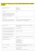 CSD 648 Exam 3 Study Guide ACTUAL UPDATED QUESTIONS AND CORRECT &NewLine;ANSWERS 