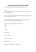 FORENSIC SCIENCE EXAM QUESTIONS AND ANSWERS&period;