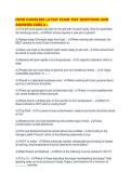 FOOD HANDLERS LATEST EXAM TEST QUESTIONS AND ANSWERS SURE A&period;pdf