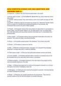 GCSE COMPUTER SCIENCE OCR 2026 QUESTIONS AND ANSWERS SURE A&period;pdf