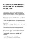 FOCUSED EXAM CHEST PAIN DIFFERENTIAL&NewLine;DIAGNOSIS AND CLINICAL MANAGEMENT&NewLine;BREAKDOWN 2026