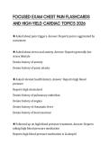 FOCUSED EXAM CHEST PAIN FLASHCARDS&NewLine;AND HIGH-YIELD CARDIAC TOPICS 2026