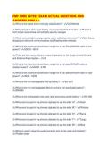 FMF CORE LATEST EXAM ACTUAL QUESTIONS AND ANSWERS SURE A&period;pdf