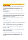FMF CORE UPDATED EVALUATION EXAM QUESTIONS AND ANSWERS SURE A&period;pdf