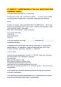 CT REGISTRY LATEST EXAM ACTUAL ALL QUESTIONS AND ANSWERS SURE A&period;pdf